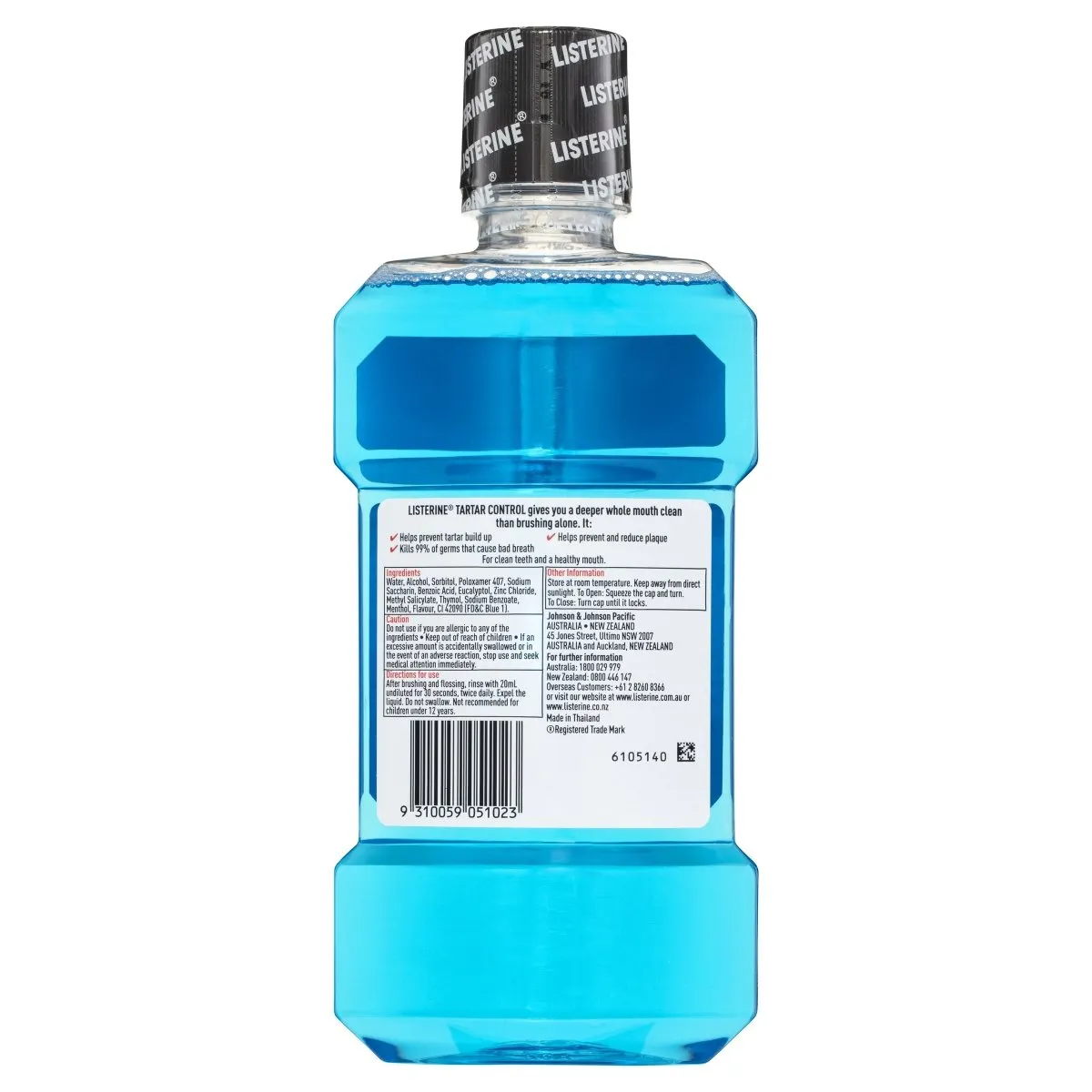 Listerine Tartar Control Mouthwash 500mL